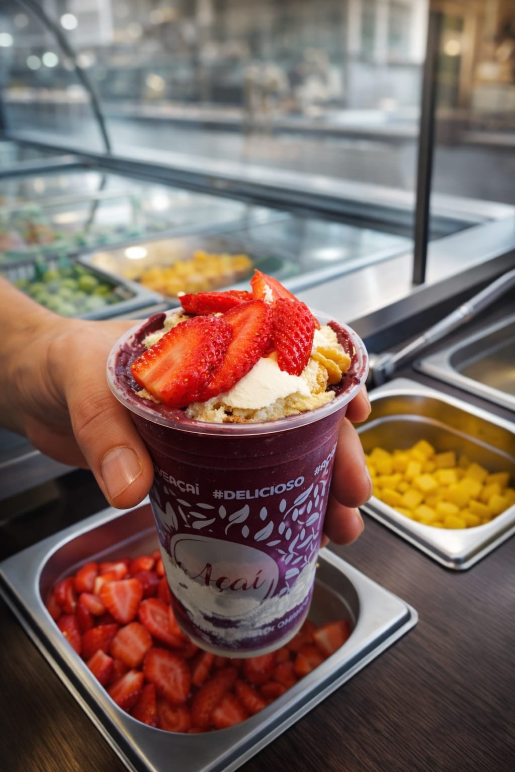 Açaí com complementos